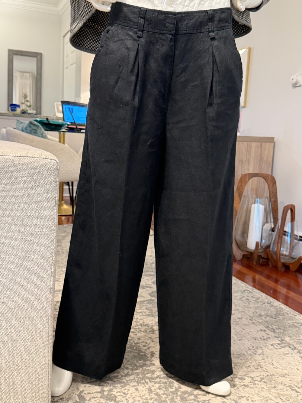 Marks & Spencer Black Wide-Leg Women's Trousers